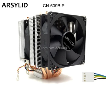 ARSYLID CN-609A-P 3 бр. 9 см 4pin вентилатор 6 топлинни тръби cpu охладител охлаждане за Intel 4790 Към lga 1151 процесор радиатор за охлаждане на AMD