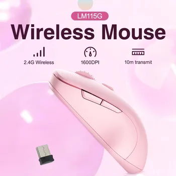 Детска Мишката DAREU 2,4 G Безжична Bluetooth-Мишка 1600 dpi, Двухрежимные Преносими Мишката Mous за офис Геймъри