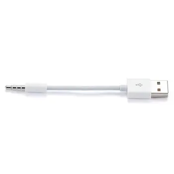 Кабел-адаптер за предаване на аудио от USB към 3,5 мм жак 3,5 мм конектор USB 2.0 Кабел за Синхронизация, Зарядно Устройство, кабел за Apple iPod Shuffle 3rd 4th 5th
