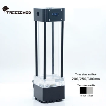 Охладител за Вода FREEZEMOD AIO Помпа + Резервоар комплект С Дисплей на Температурата на екрана Вграден Резервоар За Вода 200 мм/250 мм/300 мм PUB-FS6WX