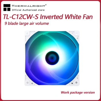 Фен Thermalright C12CW-S Fan шаси C12C 12 см, регулатор на температурата 4-пинов pwm-mute ARGB TL-C12CW-S [работна чанта]