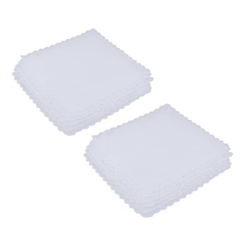12 Опаковки Удобни Памучни Едноцветни Бели Носа Шалове Дамски Носни Кърпички САМ Square