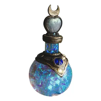 1бр Русалка ореол на магически елексир луната е магически елексир домашно иновативно украса на масата Украса Смола художествени занаяти вълшебна бутилка