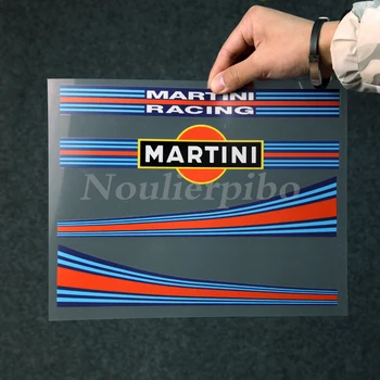 30 см Набор от Подпечатано Мартини Състезателни PVC Стикери Авто Мото Ленти Външна Vinyl Стикер Стикери За Тялото Поддръжка на Индивидуални Настройки