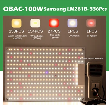 65 w 100 W Пълен Набор от LED Лампа За Отглеждане на Samsung LM281B LED Лампа гама sunlike Quantum За Отглеждане на Стайни Растения, Цветя, Семена, Оранжерии,