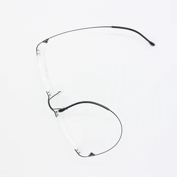 BCLEAR Висококачествени Ультралегкие Дамски Очила Без Рамки, От Чист Титан, Оптични Рамки с Паметта, Очила Без Рамки от три части, Нова Мода 9008