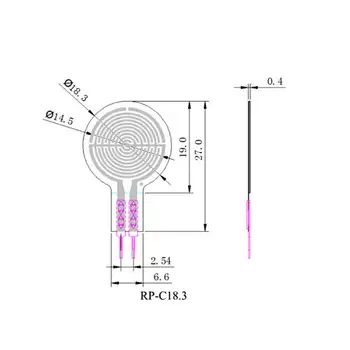 C18.3 - ST точност ръководят Интелигентен натиск Гъвкав тънкослоен сензор за налягане Capteur За измерване на достъп