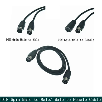 DIN 6pin конектор Кабел между мъжете и жените Голям Din 6pin удлинительный кабел за прехвърляне на възвратно аудио Кабел-50 см и 100 см, 150 см 300 СМ Кабел