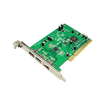 IOCREST PCI Комбо 2x1394b + 1x1394a Firewire Портове PCI Контролер Карти 1394 карта Чипсет TI 6pin кабел win10