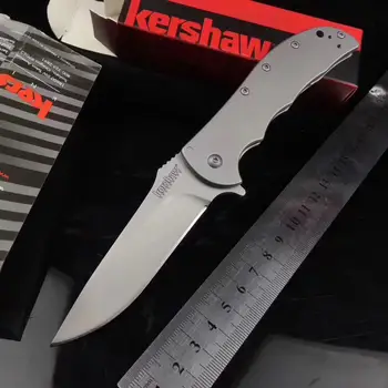 Kershaw Volt 3655 SpeedSafe Сгъваем нож с острие и дръжка от неръждаема стомана 7,7 \\ Тактически нож за папки, Туристически ножове за оцеляване