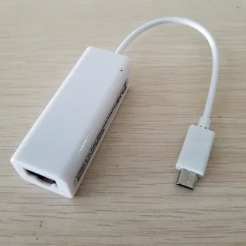 Micro USB 2.0 Type B 5Pin за мъже и жени j-45, RJ-45 Адаптер бърз Ethernet 100 Mbit / s За таблет Android
