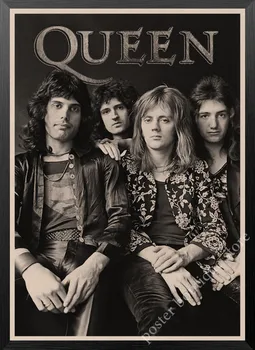 Queen Група Музика Крафт Хартия Плакат на Фреди Меркюри, Брайън Мей Реколта Високо Качество на Фигура ядрото на Декоративна Живопис Стикер За Стена