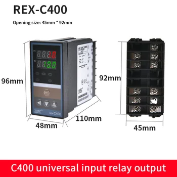 REX-C400 Цифров PID-регулатор на температурата REX-C100 от 0 до 400 °C K Тип на входа SSR Изход 220 v K Тип на входа Релеен изход V * DA M * AN