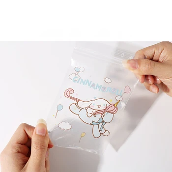 Sanrioed Kawaii Cinnamoroll Kuromi Запечатани Чанта За Съхранение На Козметика И Аксесоари За Съхранение Красиви Чанти-Организаторите