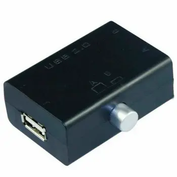USB 1.1/2.0 Съвместно използване на Разпределителните Скоростна Hub 2 Порта PC Компютър, Скенер, Принтер Ръководство