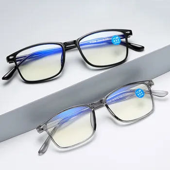 Ultralight Квадратен Анти-синя Светлина Пресбиопические Очила За Мъже И Жени Очила За Четене Очилата +100 +150 +200 +250 +300 +350