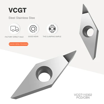 VCGT160402 VCGT160404 VCGT160408 диамантен нож VCGT110302 VCGT110304 VCGT110308 на струг с ЦПУ струг инструмент алуминиев, меден инструмент нож