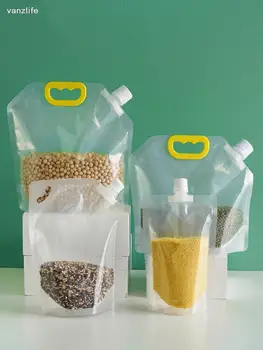 Vanzlfie Запечатани чанта за съхранение на зърнени храни, всяка всячины, Свежа чанта за съхранение на Преносим прозрачни за заведения и битови хладилника
