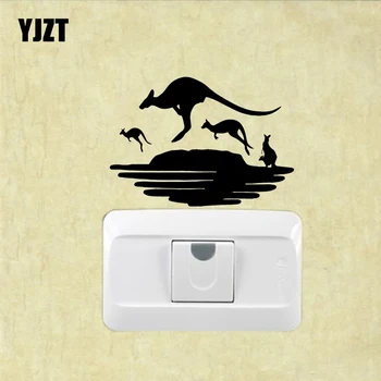 YJZT Австралийски Животни Винилови Стикери За Стена Забавен Интериор на Стаята Премина Етикети 17SS0301