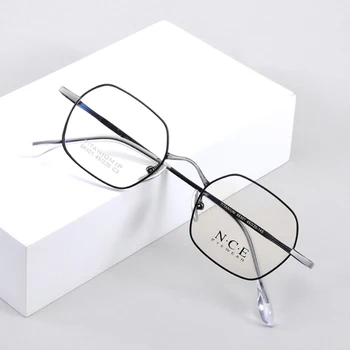 ZIROSAT 88301 Оптични Очила От Чист Титан с Пълна рамки, слънчеви Очила по Рецепта Rx, Мъжки слънчеви Очила за Жени Точки