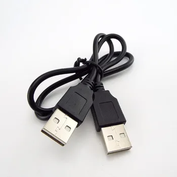 Двойна USB 2.0 тип A от Мъжете на Мъжа Компютърен Удължител за Кабел Адаптер Конектор кабел за Удължаване на Кабел за Високоскоростен Пренос на Данни, Синхронизация на Линия