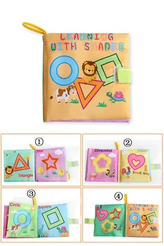 Детски Играчки Знания Детска Книга на Тъканта, Около мултитъч богат на функции Забавна И Двойна Цветна Легло За Новородени Броня
