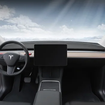 За Tesla, Модел Y 2021 2022 Модел 3 2019 2020 2021 Възглавница за таблото на автомобила Мат Избягвайте Светлинни Накладки Анти-UV Калъф Килими Нескользящий Мат