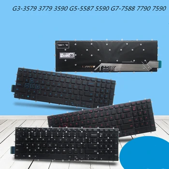 Клавиатура с английска Подредбата за лаптоп Dell G3-3579 3779 3590 G5-5587 5590 G7-7588 7790 7590