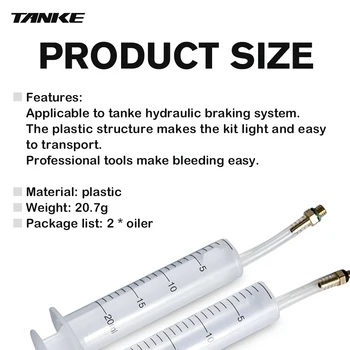 Комплект за Изпомпване на Дискови спирачки инструмент за хидравлични маслени дискови спирачки за планински велосипеди TANKE без минерални масла МТБ bicycle brake bleed kit Prod