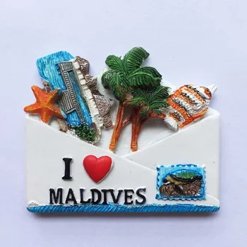 Малдивите творчески подарък пакети триизмерен пейзаж океански бриз сувенири, магнитни стикери за хладилник