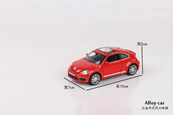 Модел на превозното средство за Volkswagen Beetle GSR 1:32 Панти Акустооптический Сплав, Градинска Метална Модел на бизнес-автомобили, Детски играчки