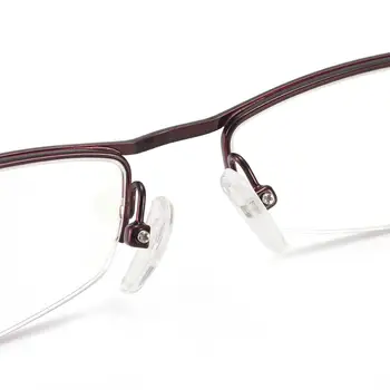 Модни Метални Дамски Слънчеви Очила С Половин Рамки, Дамски Очила За Четене