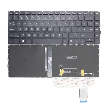 НОВА американска За HP Elitebook 840 G7 840 Г-8 845 Г-7 845 Г-8 840 Aero G8 Английска Клавиатура на Лаптоп С Показалеца Черен на цвят, с Подсветка