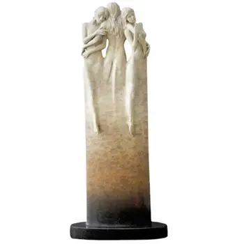 Небьющаяся Екологично чиста Благословляющая Любов, Изразена на Трите Жени, Обнимающими Статуята на Майката