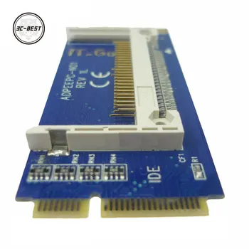 Нов Адаптер Mini PCI-E за CF Type I, II и за ASus EeePC Конвертор Лявата Страна