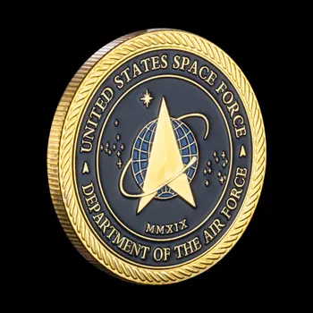 Предизвикателство Космически сили на САЩ Монета и Герои Доблест, Молитва за кураж Монета Сувенири, Монети, Позлатени Бижута