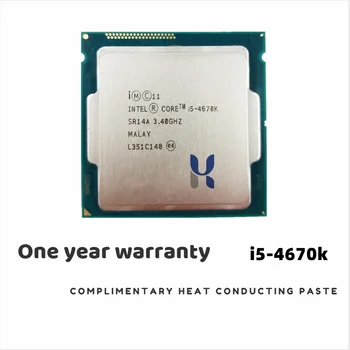 Процесор Intel Core i5-4670K i5 4670K I5 4670 K 3,4 Ghz Четириядрен четырехпоточный процесор 84 Вата 6 M Процесор в LGA 1150