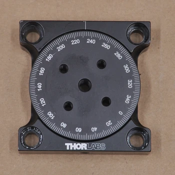 Ръчно въртяща се на 360 ° платформа, THORLABS оптичен че индексите на диск за фина настройка на плъзгаща се маса 50,8x62,25 мм