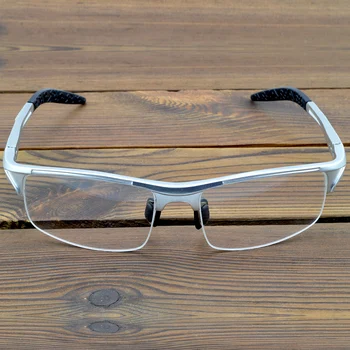 Спортни Медицински Силикон Носа Облицовка Al-mg, устойчива на плъзгане Оптични рамки за Виска, Фотохромичните очила за четене при Прогресиращо Късогледство