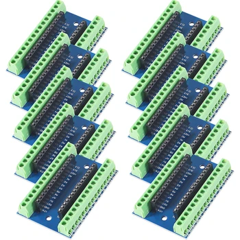 Такса за разширяване на Nano Terminal Adapter Shield е Съвместима с модула Arduino Nano V3.0 AVR ATMEGA328P-AU