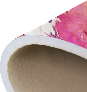 Тропически Розови Фланелен Подови Постелки Flamingo Нескользящий Килим За Хола На закрито и на Открито С Противоплъзгаща Подложка