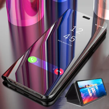 Умен Огледален Флип калъф Huawei P9 Plus P10 Lite P30 Pro P20 P Smart Z Y6 У 7 Y9 2019 Y6S Y9S калъф за Честта 8A 8C 10i 7S Funda
