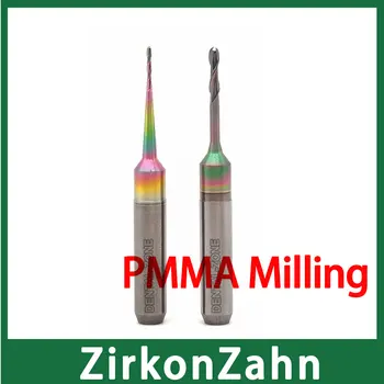 Фреза бур ZirkonZahn M1 PMMA Не е лепкав-Дълъг експлоатационен живот, Достъпен размер на 1,0 мм, 2.0 мм